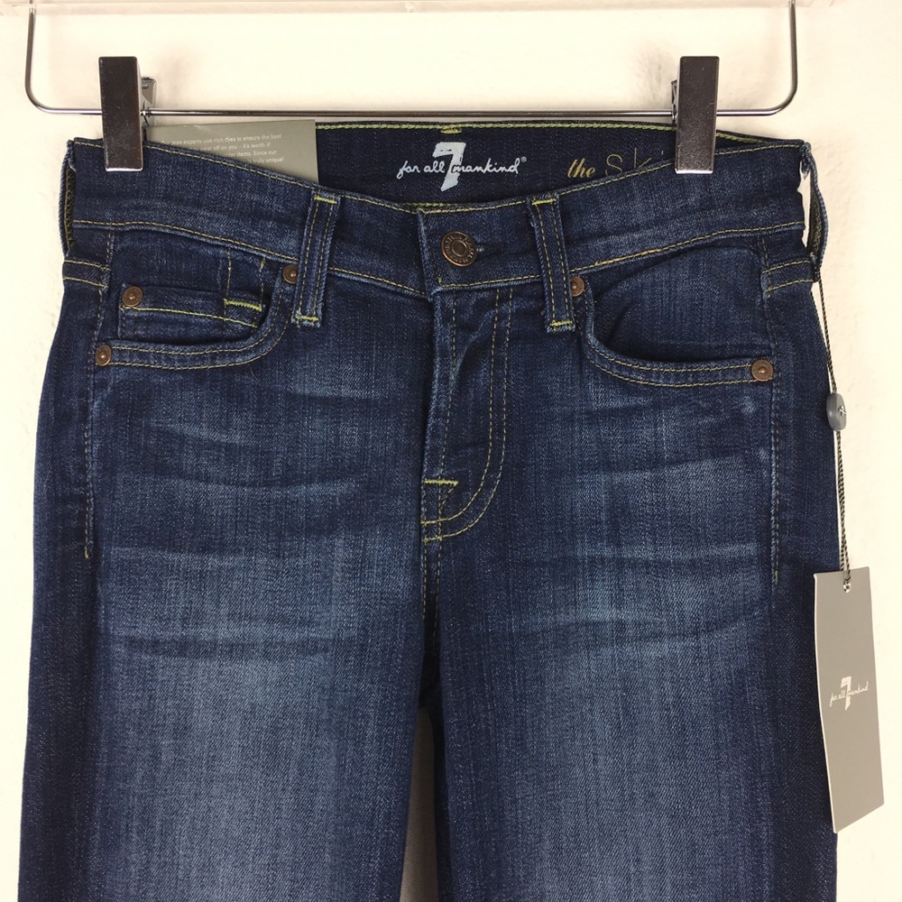 7 For All Mankind The Skinny Second Skin Jeans - Picture 3 of 8